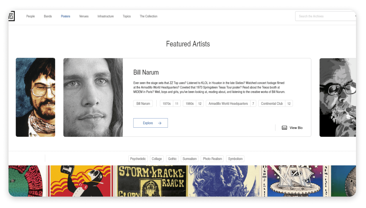 Spotlight recommendations on a collection landing page